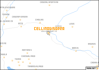 map of Cellino di Sopra