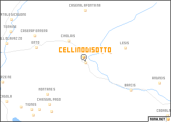 map of Cellino di Sotto