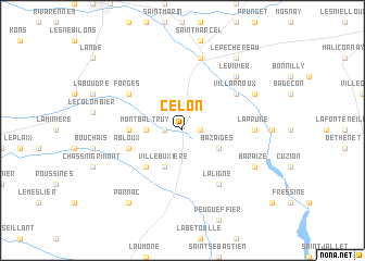 map of Célon