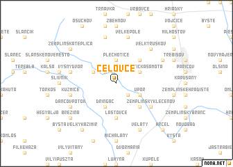 map of Čeľovce