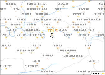 map of Cels