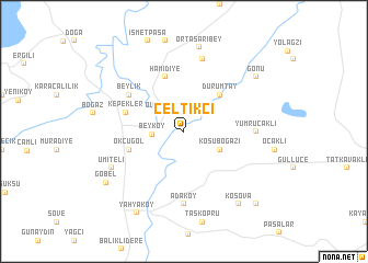 map of Çeltikçi