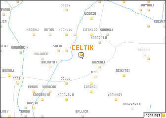 map of Çeltik