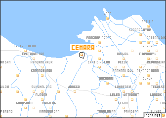 map of Cemara