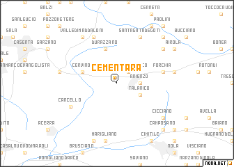 map of Cementara