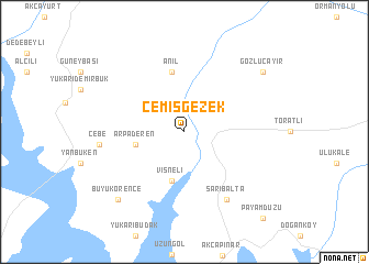 map of Çemişgezek