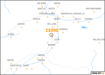 map of Cemmo