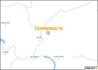 map of Cempakamulya