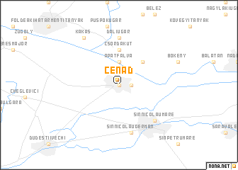 map of Cenad