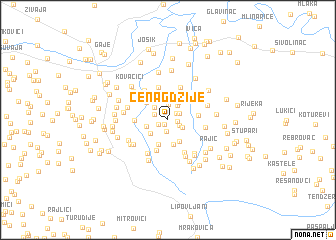 map of Čenagdžije