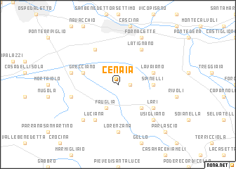 map of Cenaia