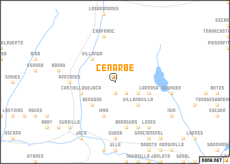 map of Cenarbe