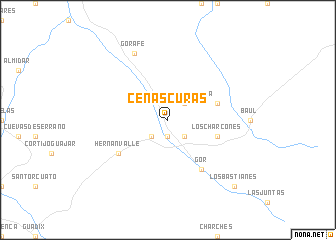 map of Cenascuras