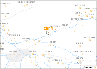 map of Cena