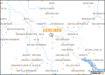 map of Cenciara