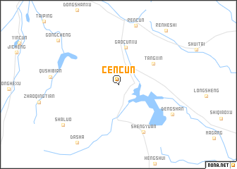 map of Cencun