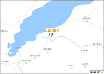 map of Çendik