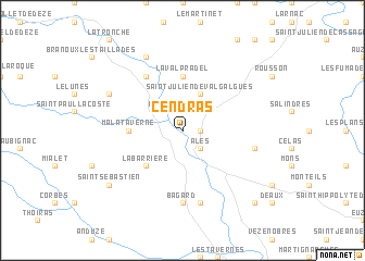 map of Cendras