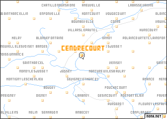 map of Cendrecourt