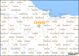 map of Cenero