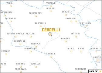 map of Çengelli