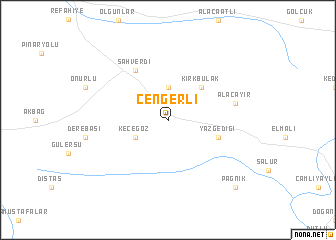 map of Çengerli