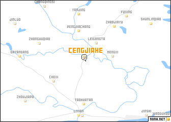 map of Cengjiahe