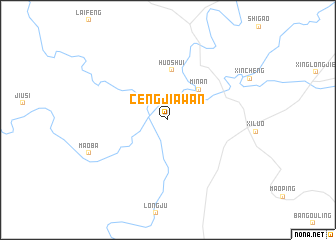 map of Cengjiawan
