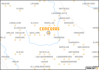 map of Ceniceras