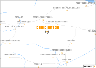 map of Cenicientos