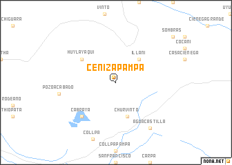 map of Cenizapampa
