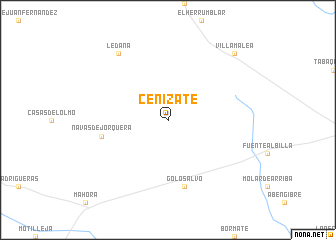 map of Cenizate