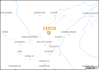 map of Cenizo