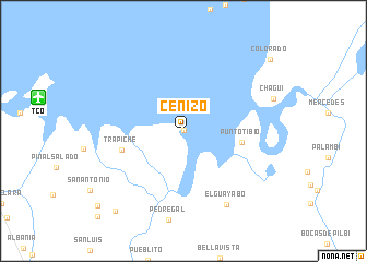 map of Cenizo