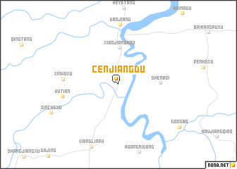 map of Cenjiangdu