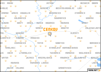 map of Čenkov