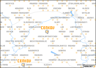 map of Čenkov