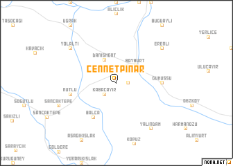 map of Cennetpınar