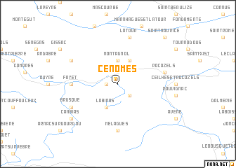 map of Cenomes