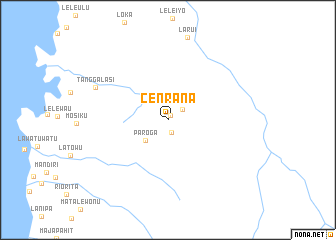 map of Cenrana