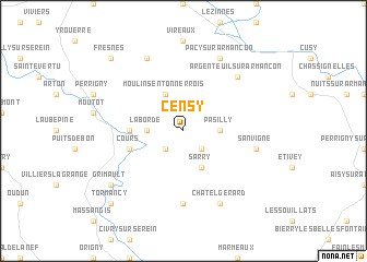 map of Censy