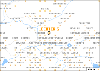 map of Centeáis