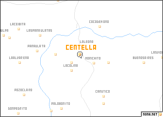 map of Centella