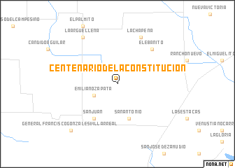 map of Centenario de la Constitución