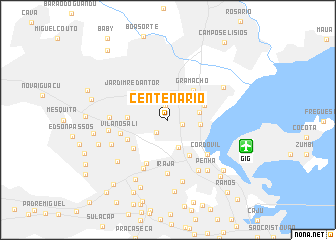 map of Centenário