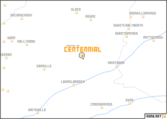 map of Centennial