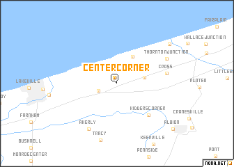 map of Center Corner