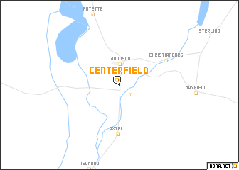 map of Centerfield