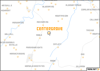 map of Center Grove