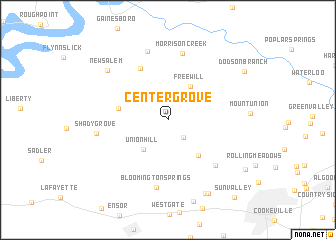 map of Center Grove